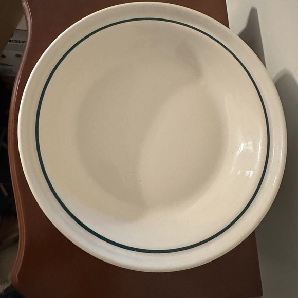 Longaberger Pottery Grandma Bonnie's Woven Traditions Green Pie Plate - Picture 1 of 4